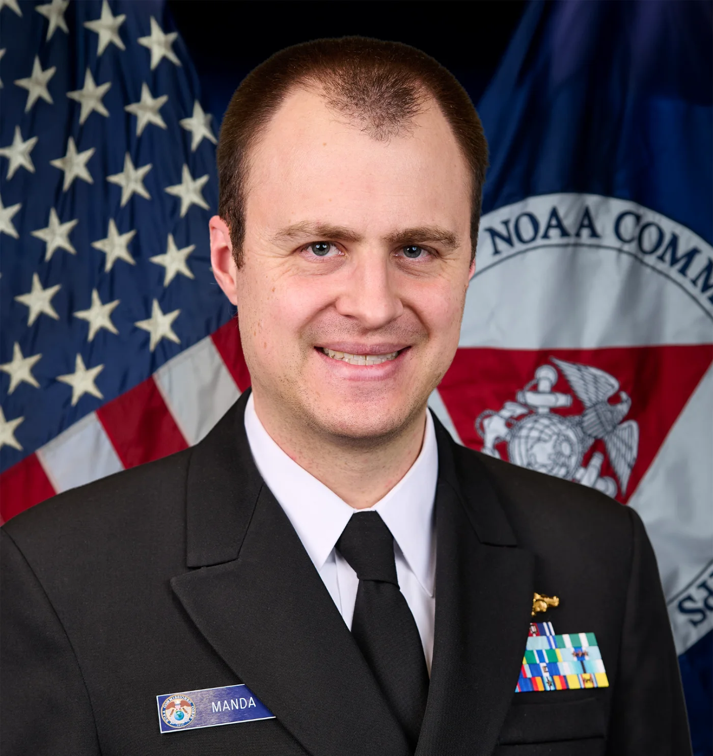 Damian Manda in NOAA Corps service dress